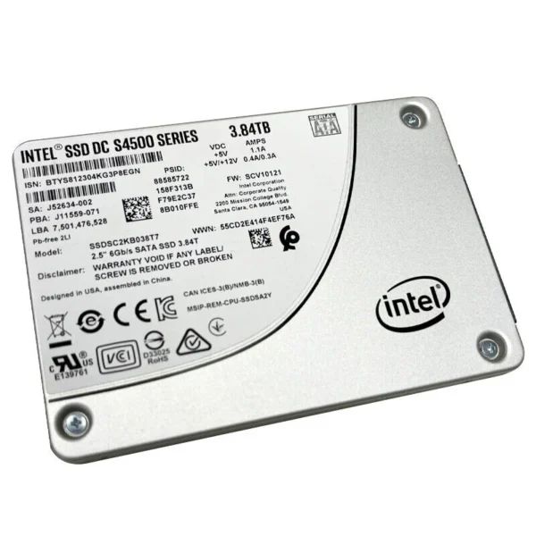 SSD Intel 3.84TB SATA 6GB 2.5" PN SSDSC2KB038TZ