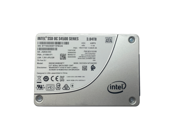 SSD Intel 3.84TB SATA 6GB 2.5