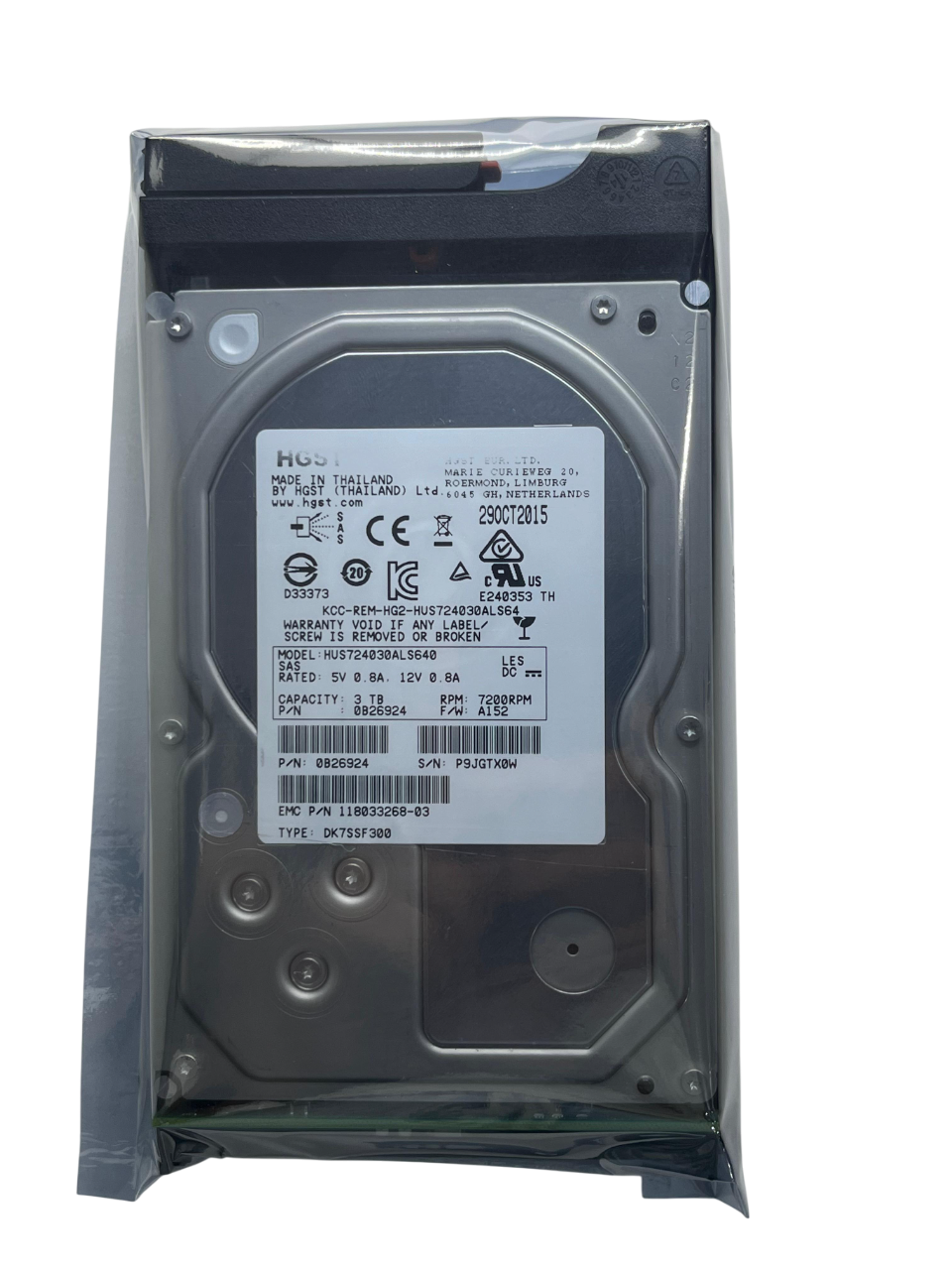 Hd Emc 3tb 7.2k 3,5 Sas 6gb 005032933 005032932 005032934 - Imagem 3