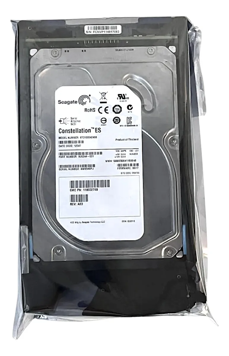 Hd Emc 1tb 7.2k 3,5 Sas 6gb 005049407 - Imagem 3