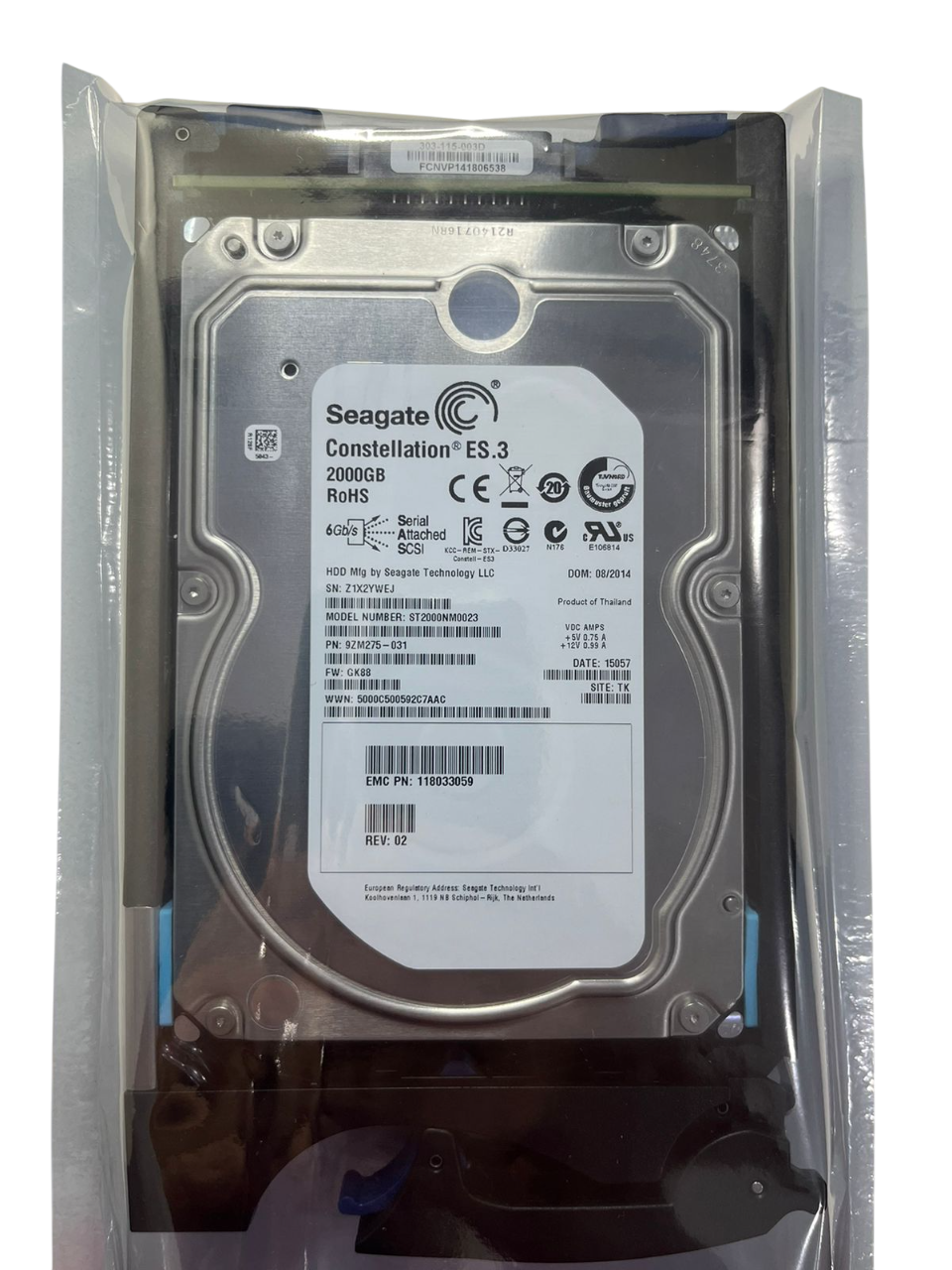 Hd Emc 2tb 7.2k 3,5 Sas 6gb 005050140 - Imagem 3