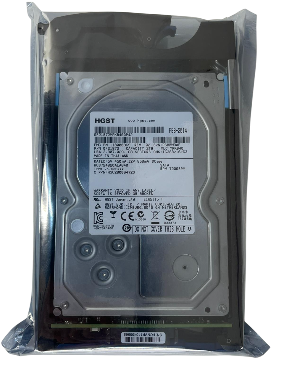 Hd Emc 2tb 7.2k 3,5 Sata 3gb 005050474 118000369 - Imagem 3