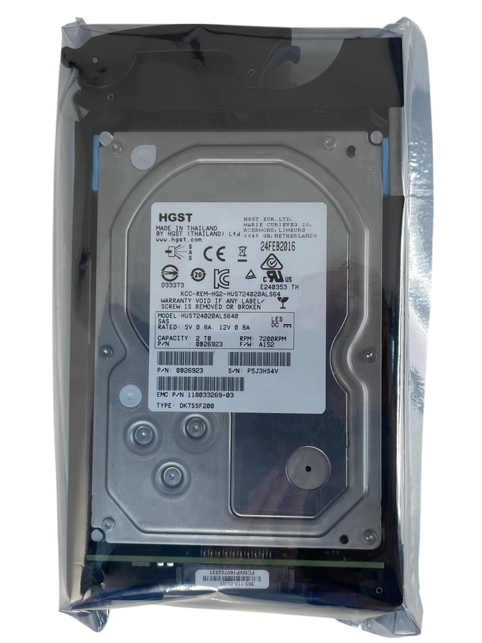 Hd Emc 2tb 12g 7.2k 3,5 Sas 6gb 005050595 - Imagem 3