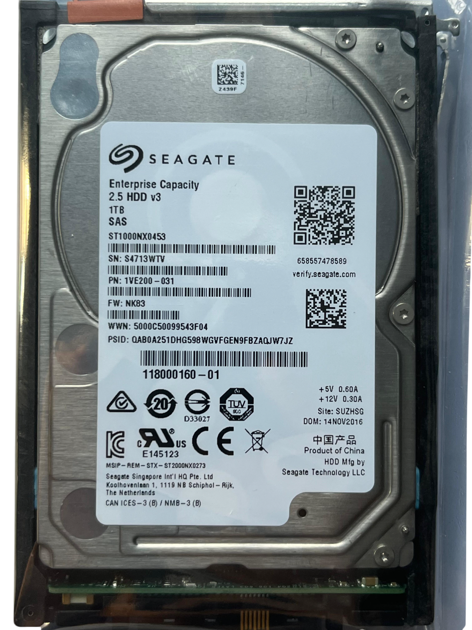 Hd Emc 1tb 7.2k 6gb 2,5 Sas 005051644 118000160-01 - Imagem 3