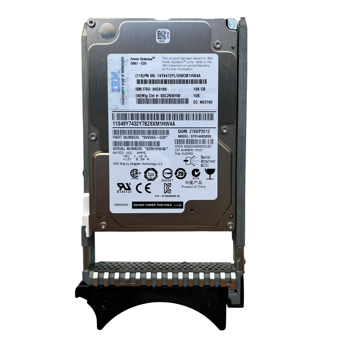 HD IBM 139GB 15K 6GB SAS 2,5 00E6166 74Y6473 - Imagem 2