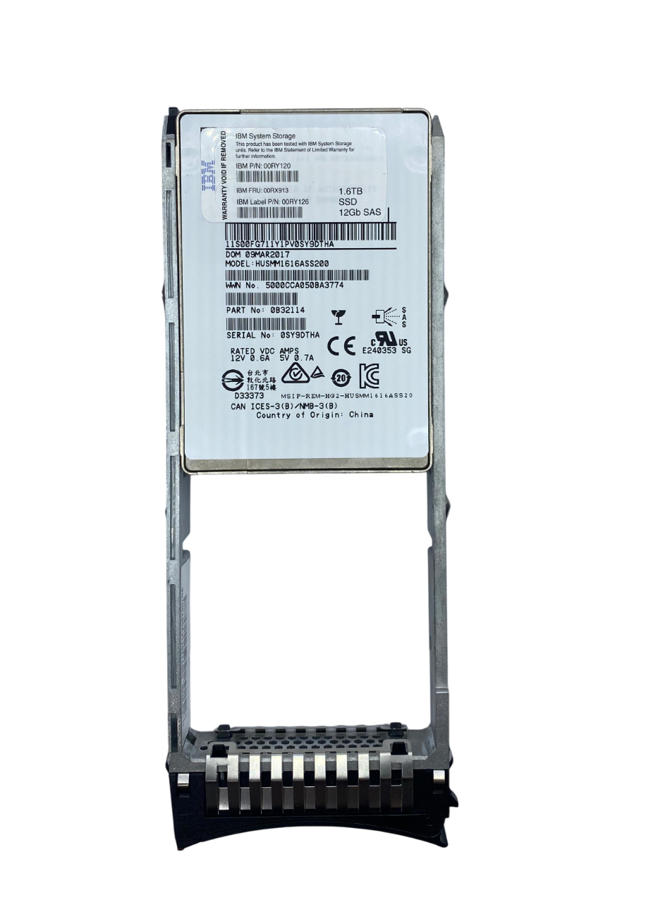 SSD IBM 1.6TB 2.5 SAS 12GB 00RX913 00RX120 00RX126 - Imagem 2