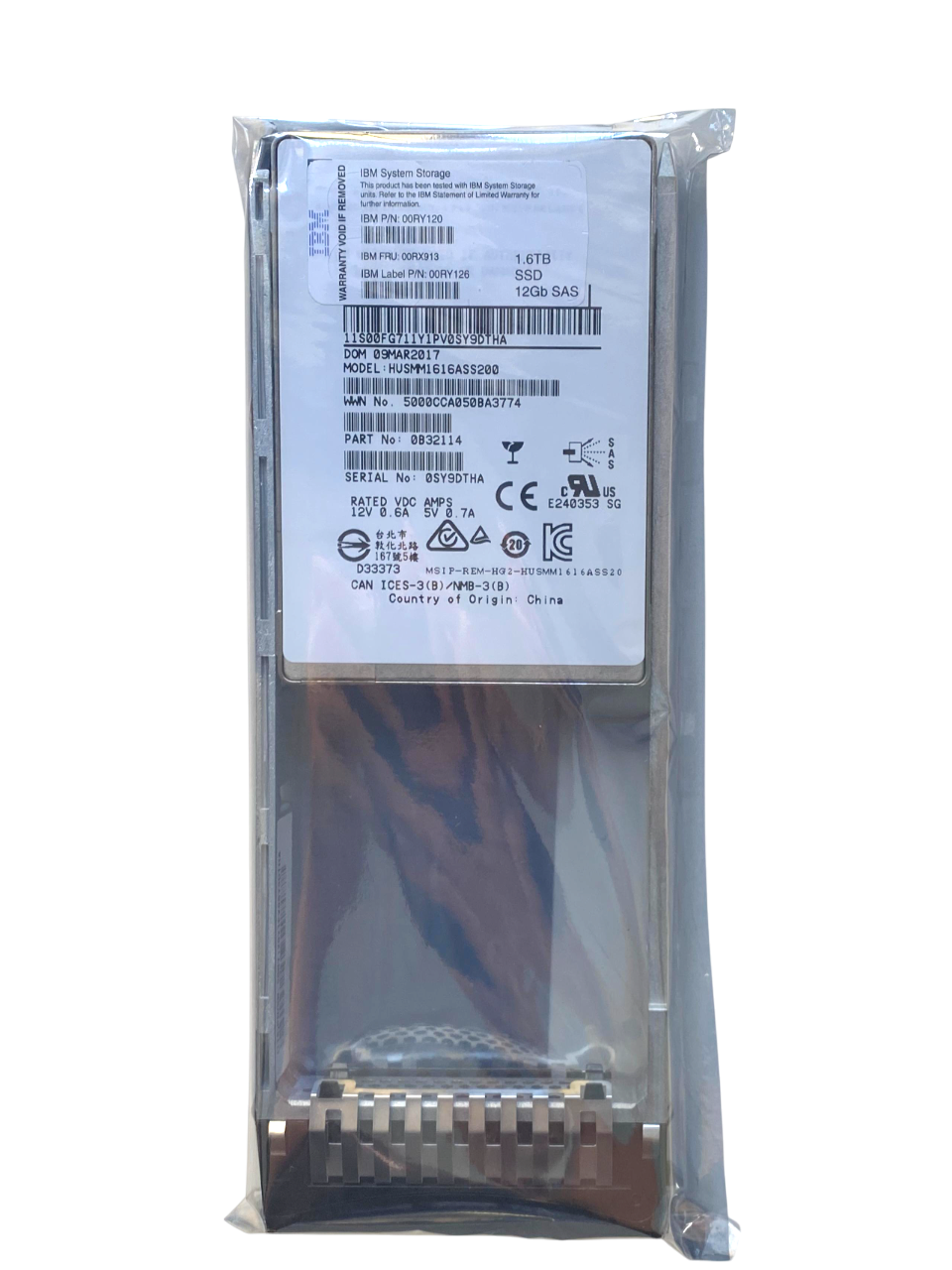 SSD IBM 1.6TB 2.5 SAS 12GB 00RX913 00RX120 00RX126 - Imagem 4