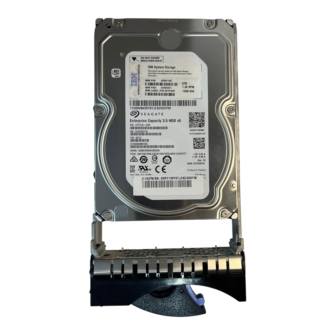 HD IBM 6TB 7.2K 3,5 SAS 12GB 00RX931 00WY597 00RY138 - Imagem 2