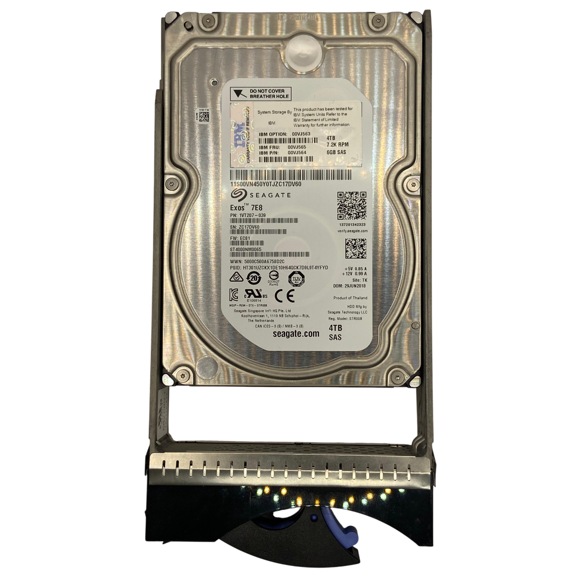 HD IBM 4TB 7.2K 3,5 SAS 6GB 00VJ565 00VJ564 00VJ563 - Imagem 2
