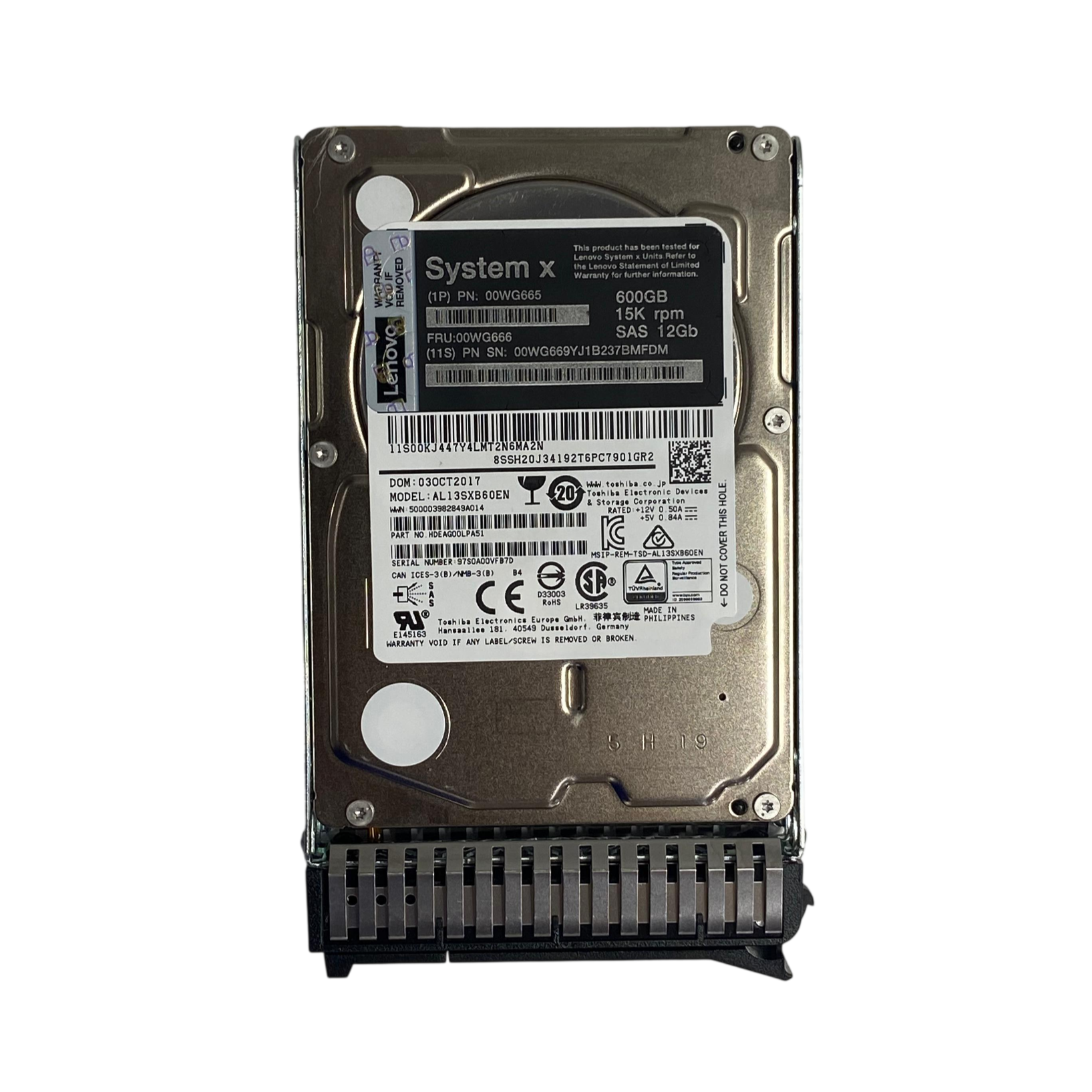 Hd Ibm 600gb 15k 2,5 Sas 12gb 00wg666 00wg665 00wg669 - Imagem 2