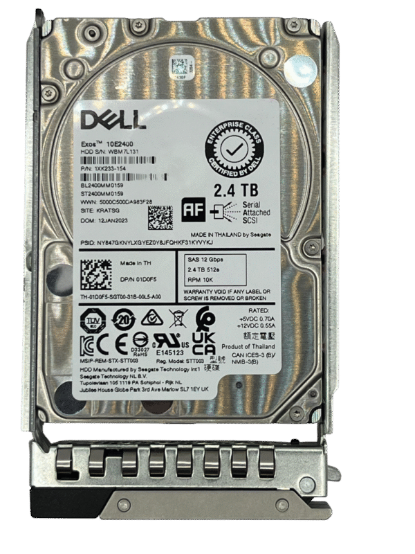 HD DELL 2.4TB 10K 2,5 SAS 12GB 1D0F5 01D0F5 - Imagem 2