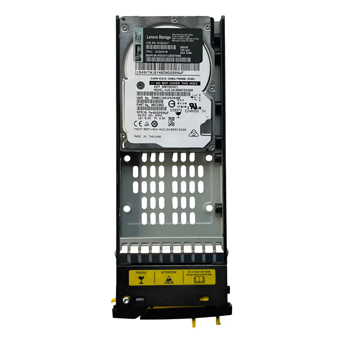 HD LENOVO 900GB 10K 2,5 SAS 12GB 01DC419 01DC417 01DC421 seminovo - Imagem 2
