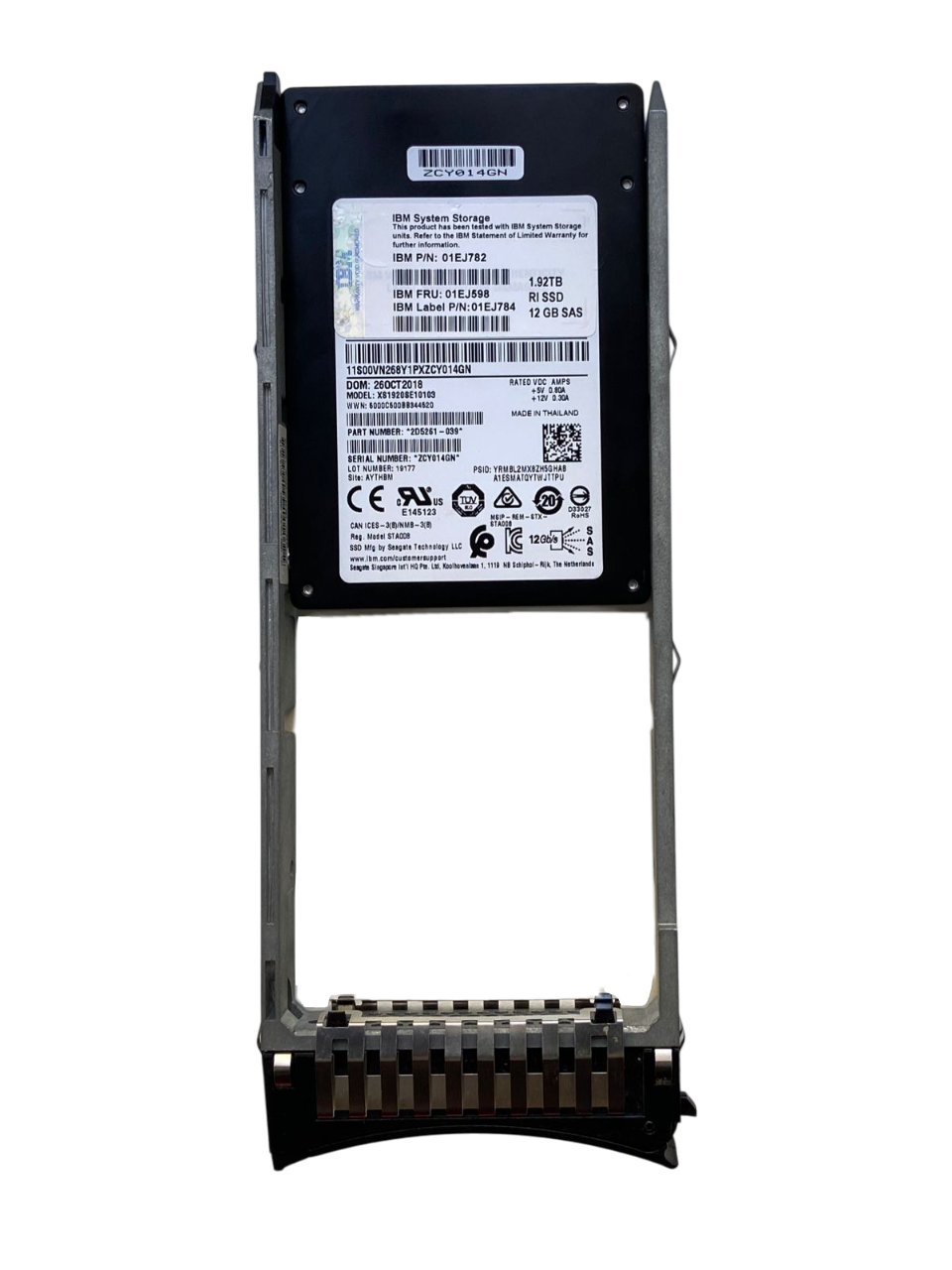 SSD IBM 1.92TB 12Gb 2,5 SAS 01EJ598 01EJ782 seminovo - Imagem 2