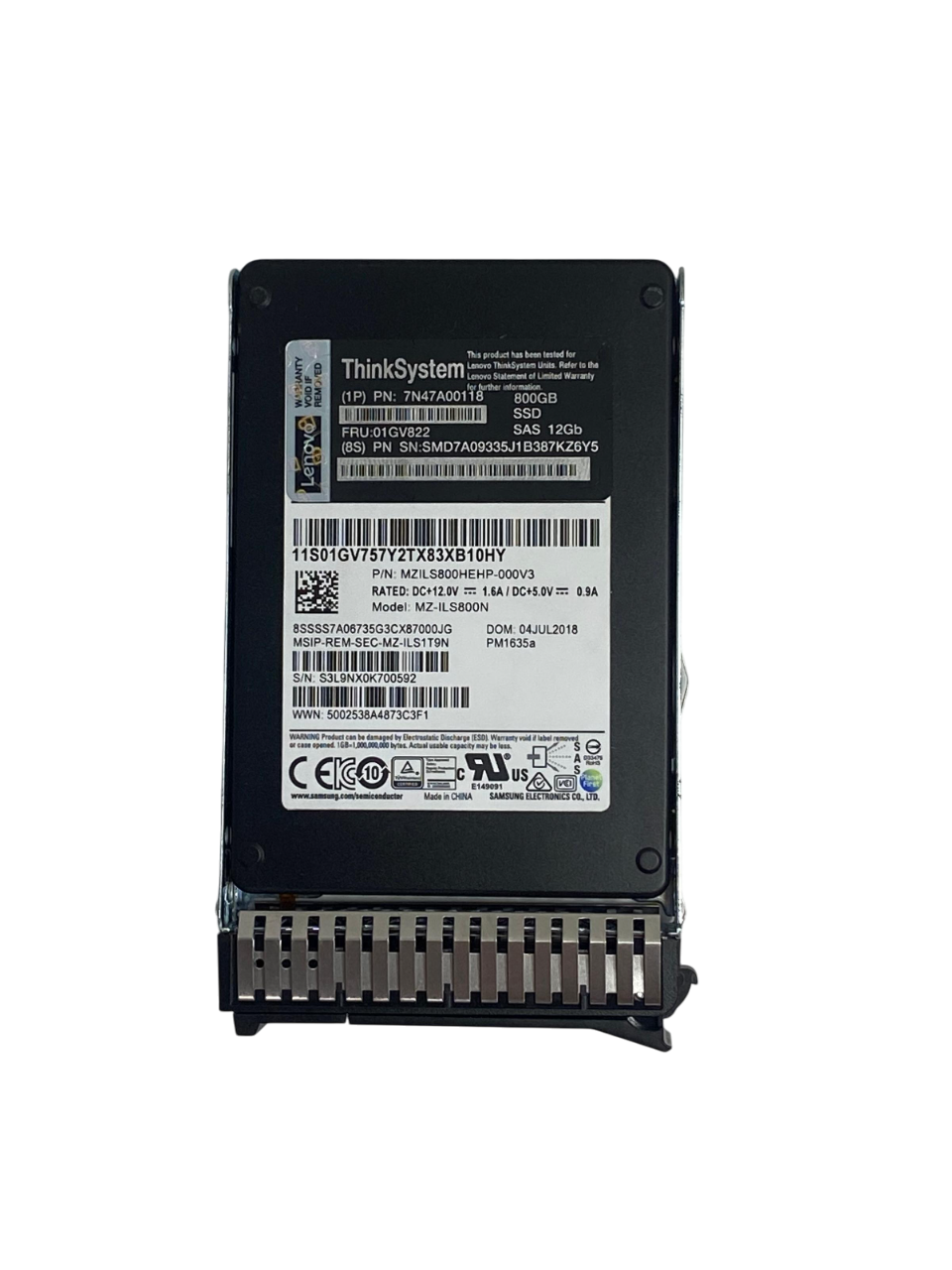 SSD LENOVO 800GB 2,5 SAS 12GB 01GV822 7N47A00118 - Imagem 2