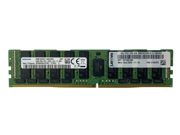 Memória Lenovo 64gb Pc4-2666v Lrdimm 7x77a01305 01de975 - Imagem 3