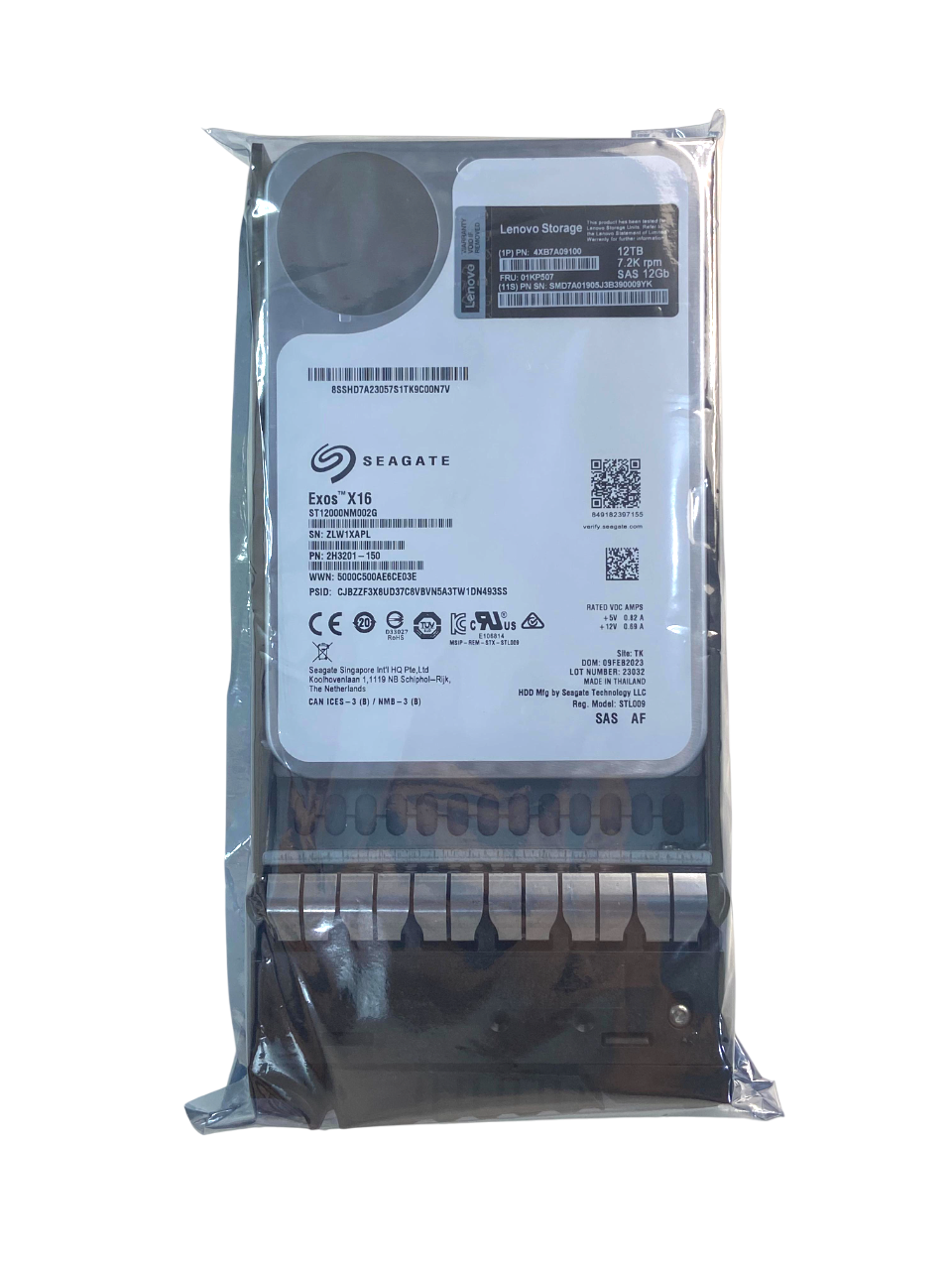 Hd Lenovo 12tb 7.2k 3,5 Sas 12gb 01kp507 4xb7a09100 - Imagem 3