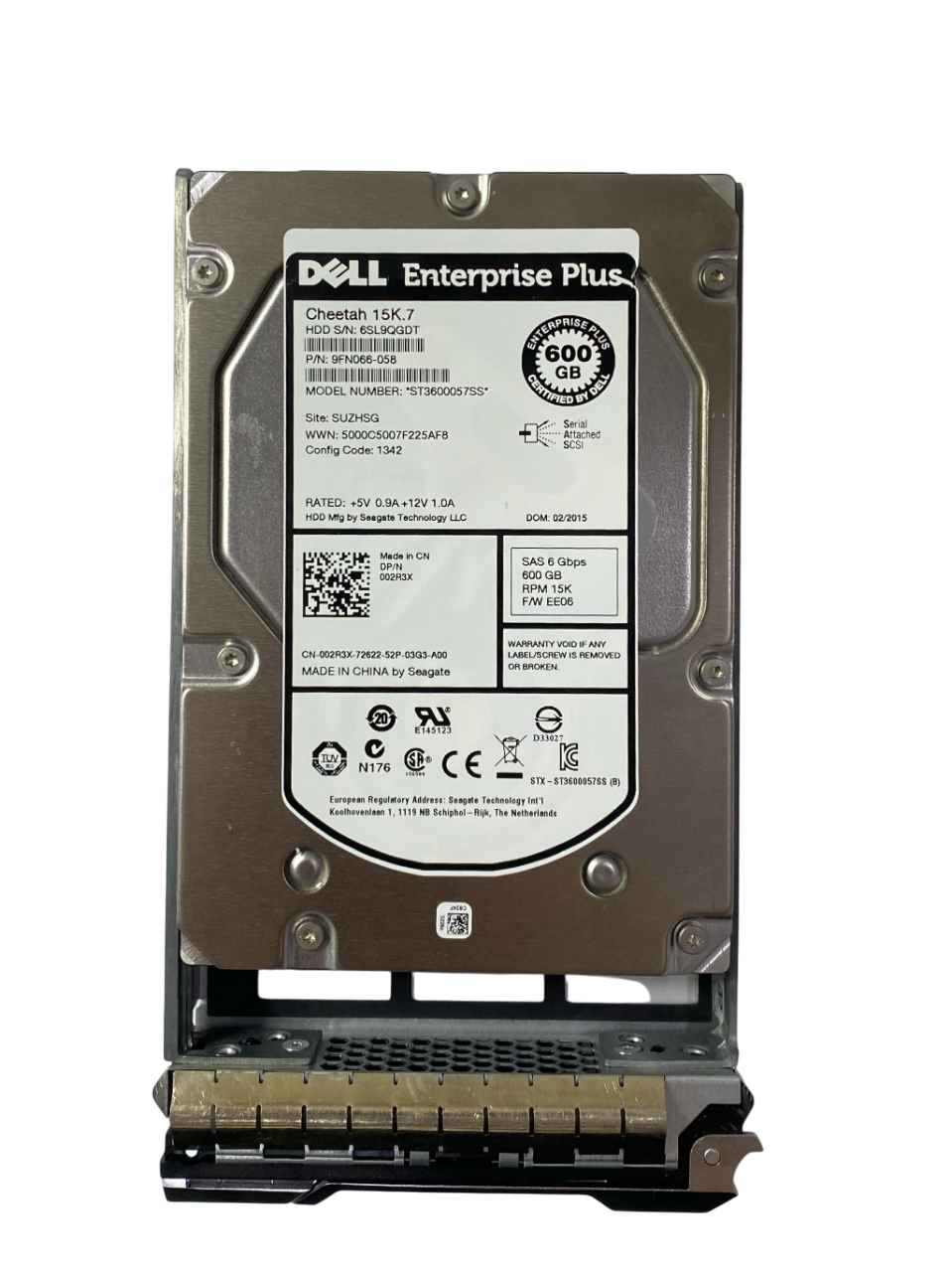 Hd Dell Equallogic 600gb 15k.7 Sas 3,5 02r3x 002r3x - Imagem 2