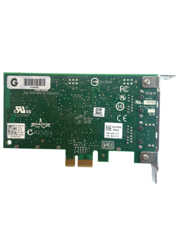 Placa De Rede Dell 5720 1GB RJ45 2-Port NIC 0557m9 557m9 - Imagem 3
