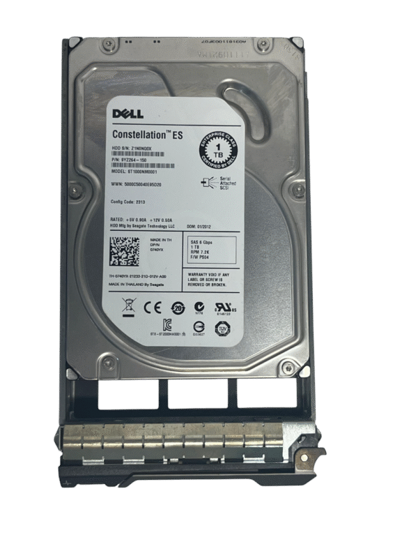 Hd Dell 3.5 1tb 7.2k 6gb Sas 0740yx 740yx St1000nm0001 - Imagem 2