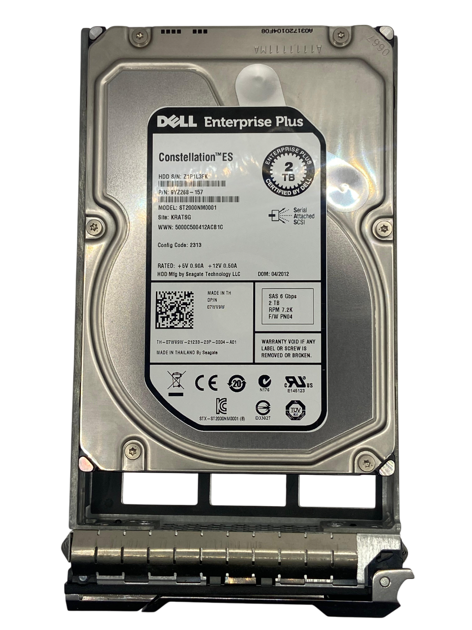 Hd Dell Equallogic 2tb 7.2k 3,5 Sas 6gb 07wv9w 7wv9w - Imagem 2