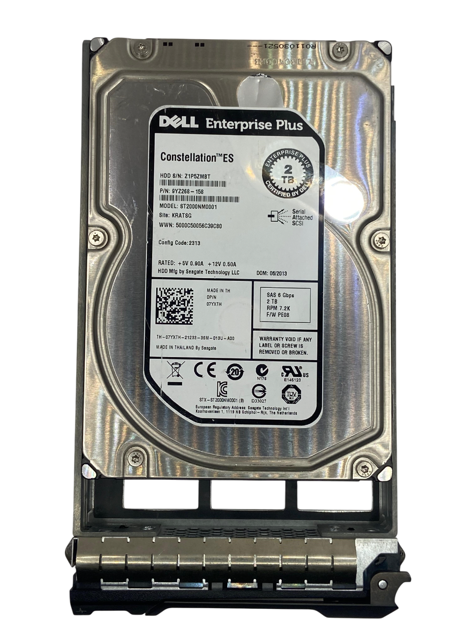 Hd Dell Equallogic 2tb 3,5 SAS 6GB 07YXTH 7YXTH - Imagem 2