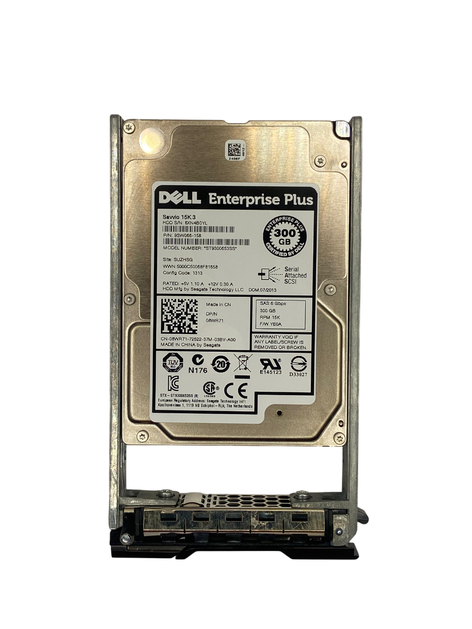 Hd Dell Storage 300gb 15k 2,5 Sas 6gb 08wr71 8wr71 - Imagem 2