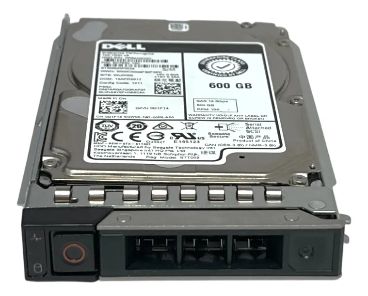 Hd Dell 600gb 10k 2,5 12gb Sas 0d1f14 D1f14 - Imagem 3