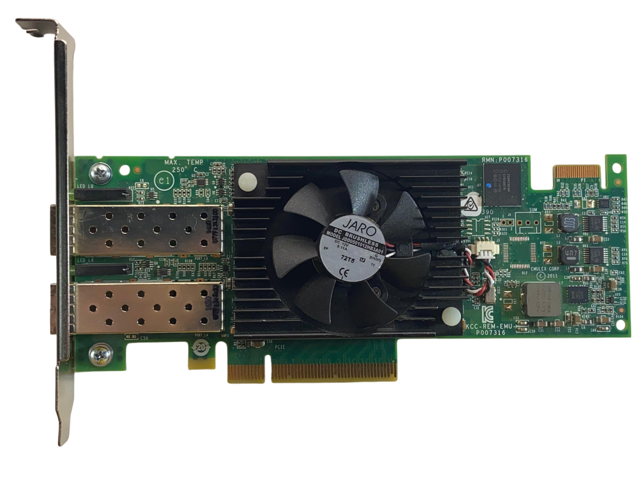 Dell Hba LPE16002 16GB SFP+ FC 2-Port NIC 0f3vj6 F3vj6 - Imagem 2