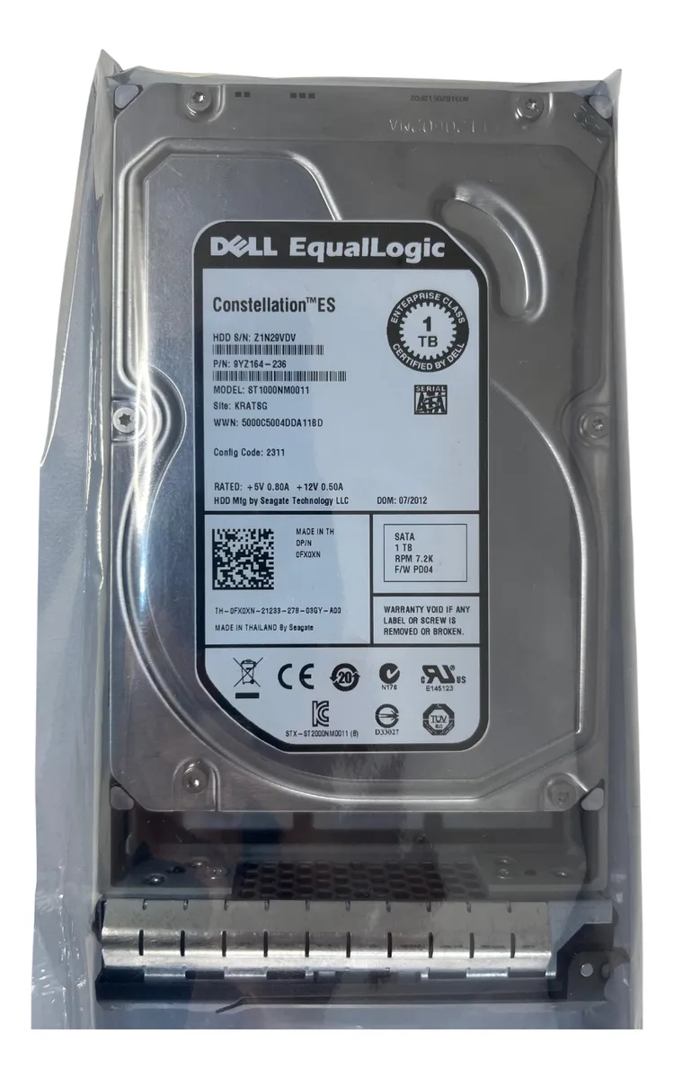 Hd Dell Equallogic 1tb 7.2k 3,5 Sata 3gb 0fx0xn Fx0xn - Imagem 3