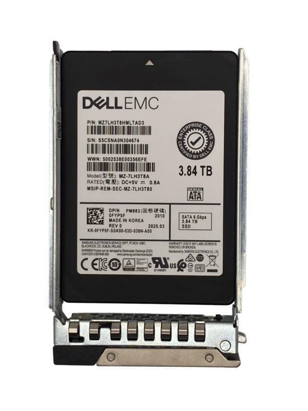 SSD DELL 3.84TB 2,5 SATA 6GB 0FYP5F FYP5F - Imagem 2