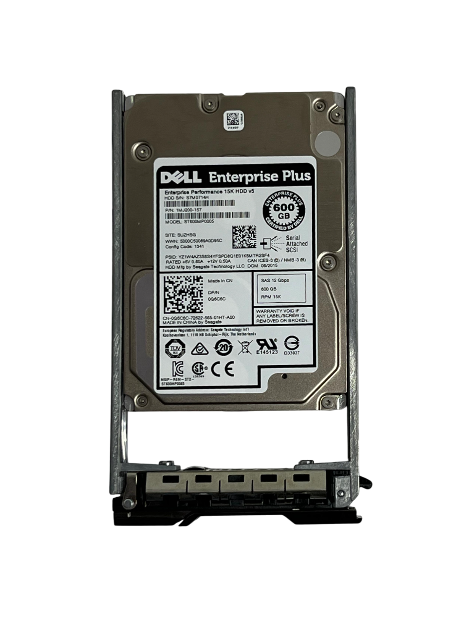 Hd Dell Compellent 600gb 15k Sas 2.5 12gb G6c6c 0g6c6c seminovo - Imagem 2
