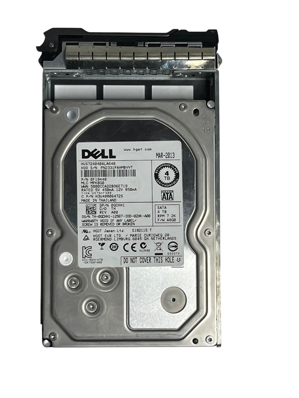 HD DELL 4TB 7.2K 3,5 SATA 0GCHH1 GCHH1 - Imagem 2