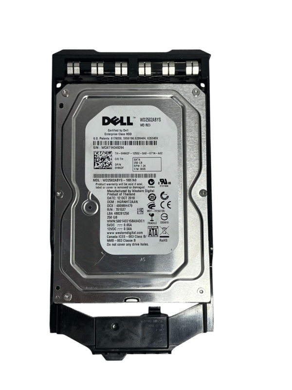 Hd Dell 250gb 7.2k Sata 3.5 0h962f H962f Wd2502abys-18b7a0 - Imagem 2