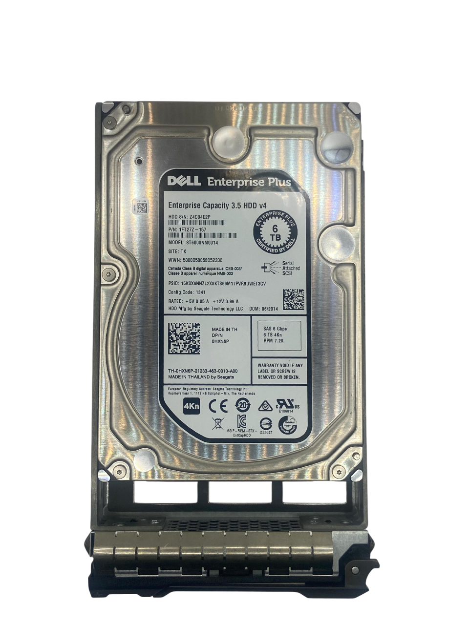 Hd Dell 6tb 7.2k 3,5 Sas 12gb 0hxn6p Hxn6p - Imagem 2