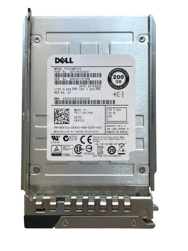 SSD DELL 200GB 2,5 SAS 12GB 0K41XJ K41XJ PX02SMF020 - Imagem 2