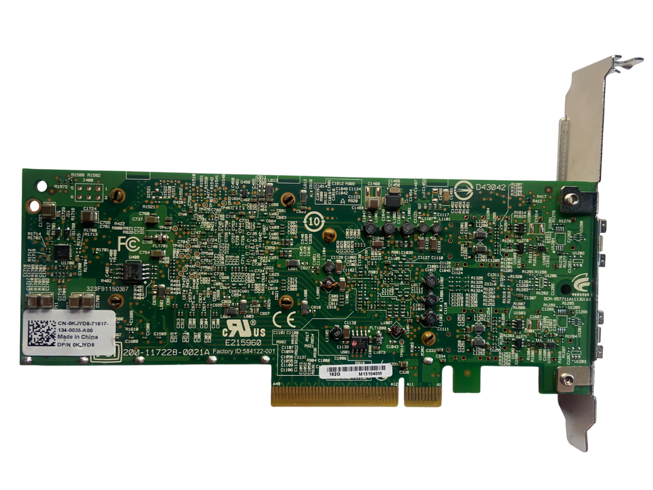 Placa De Rede Dell 57711 10GB SFP+ 2-Port 0kjyd8 Kjyd8 - Imagem 3