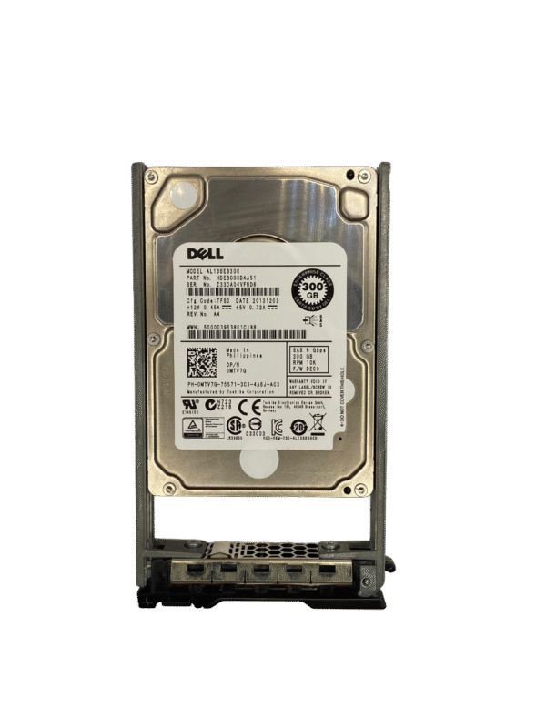 Hd Dell 300gb 10k 2,5 Sas 6gb 0mtv7g Mtv7g - Imagem 2