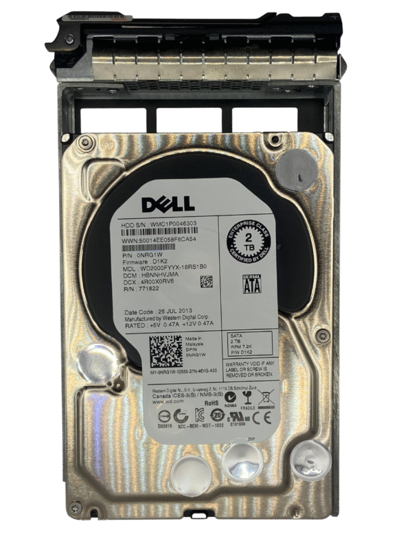 Hd Dell 2tb 7.2k 3,5 Sata 6gb 0nrg1w Nrg1w - Imagem 2