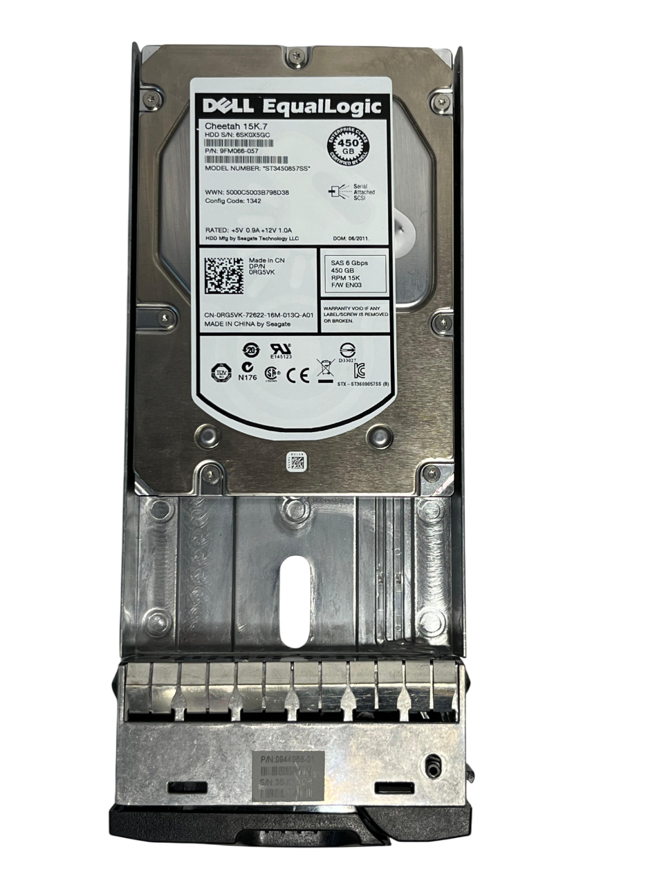 Hd Dell Equallogic 450gb 15k 3,5 Sas 6gb 0rg5vk Rg5vk - Imagem 2