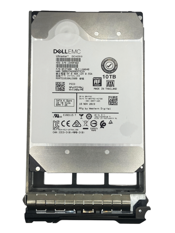 Hd  Dell 10tb 7.2k Sata 6gb 0RVFR2 RVFR2 - Imagem 2
