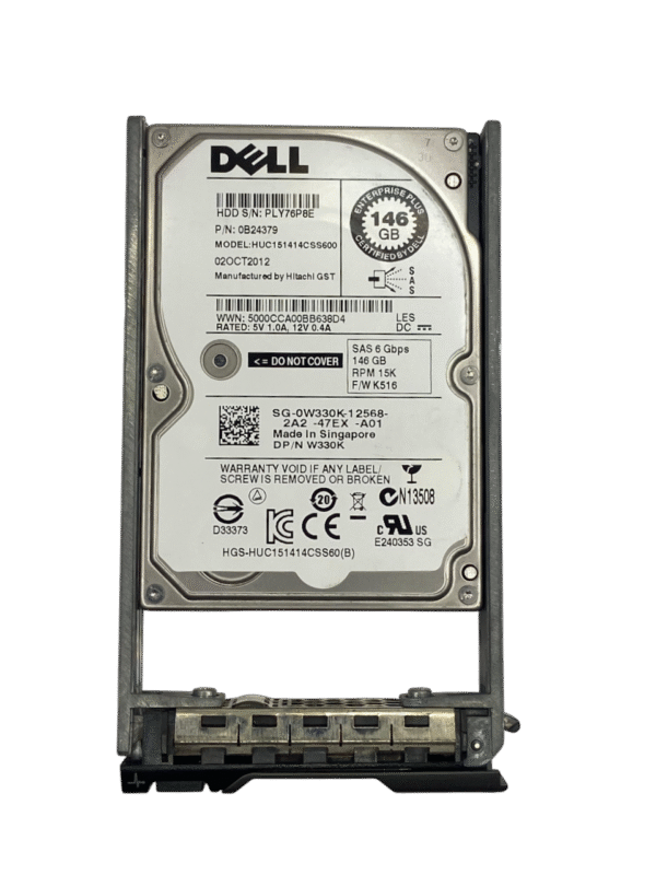 Hd Dell 146gb 15k 2,5 Sas 6gb W330k 0w330k - Imagem 2