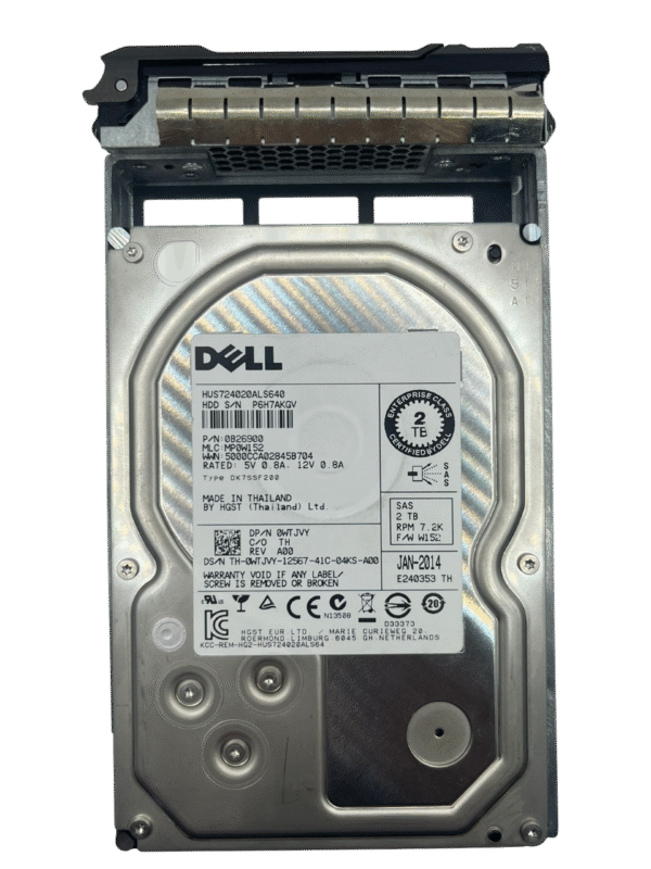 Hd Dell 2tb 7.2k 3,5 Sas 6gb Pn 0wtjvy Wtjvy - Imagem 2