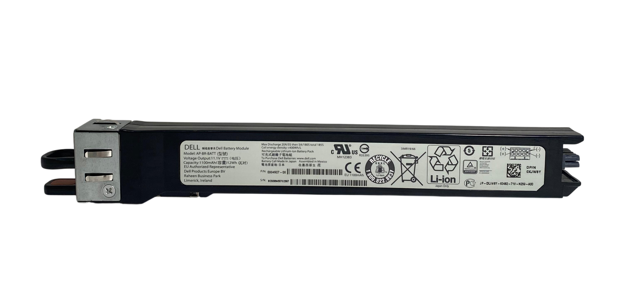 DELL Bateria 11.1V 1100M Compellent 0XJW8Y 0C27CW - Imagem 3