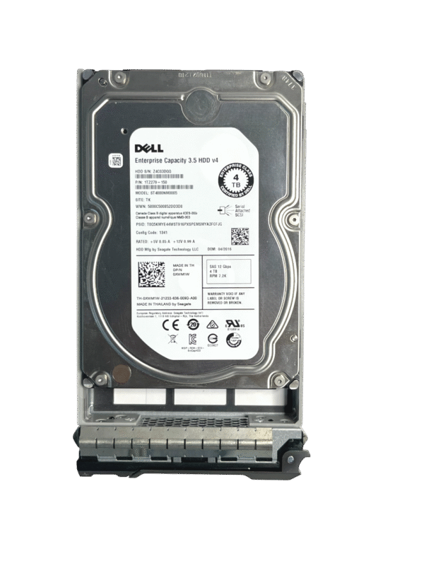 Hd Dell 4tb 7.2k 3,5 Sas 12gb 0xwm1w Xwm1w - Imagem 3