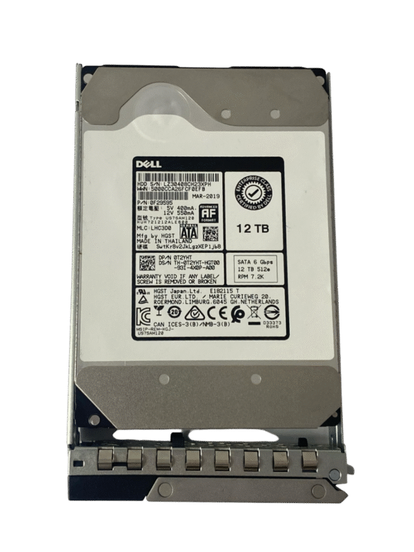 Hd Dell 12tb 6gb 7.2k 3,5 Sata 0t2yht T2yht - Imagem 2