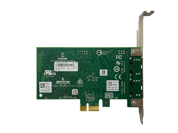 Placa De Rede Dell 5720 1GB RJ45 2-Port NIC 0wcch9 Wcch9 - Imagem 3