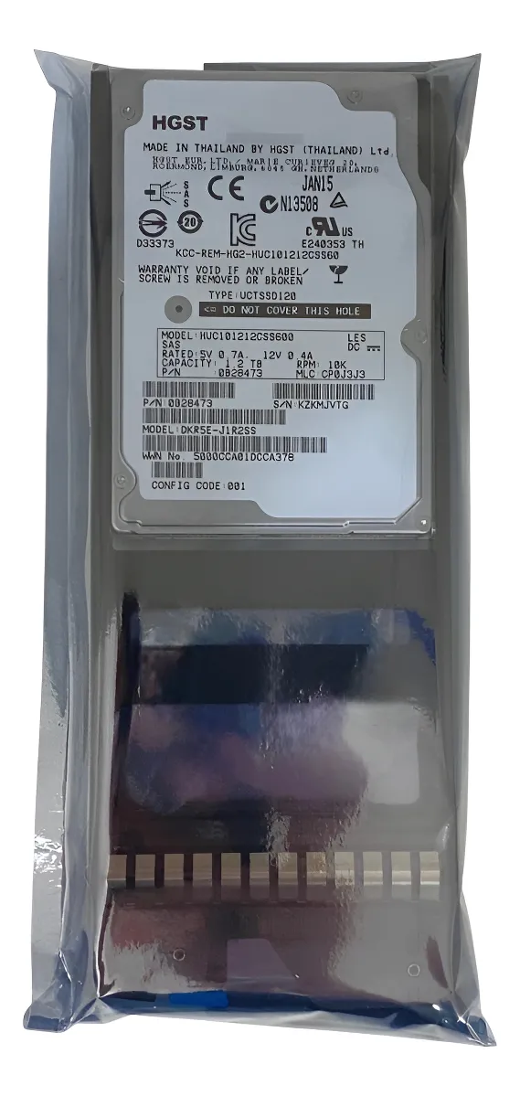 Hd Hgst 1.2tb 10k 6gb 2,5 Sas 3282390-E 0B2B473 12HGSS - Imagem 3