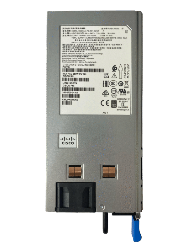 Fonte Cisco 650w 341-0729-04 Nxa-pac-650w-pe - Imagem 2