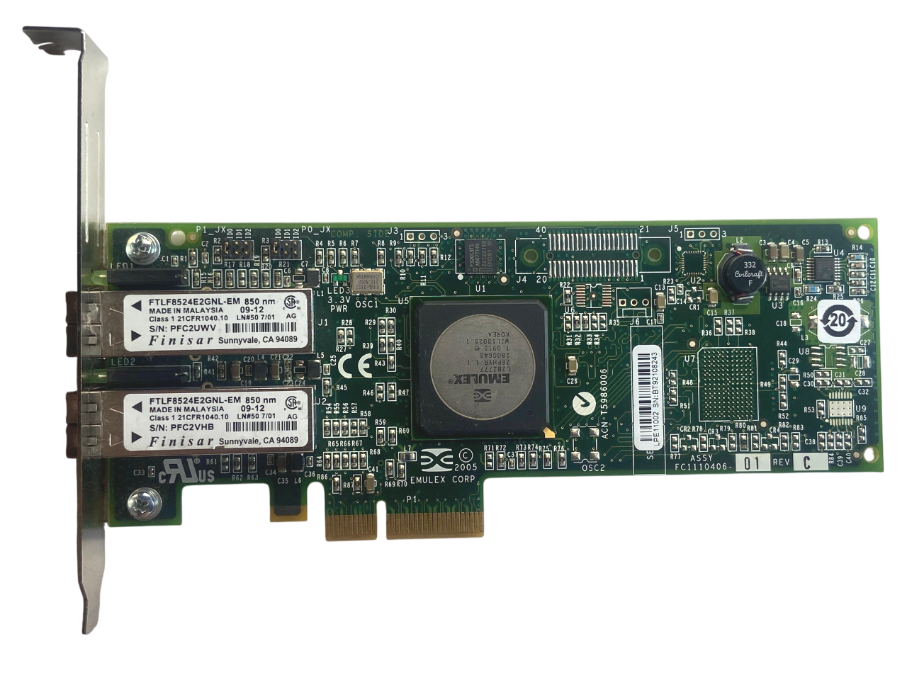 Placa Hba HP FC2242SR LPE11002 4GB FC 2-Port 397740-001 - Imagem 2