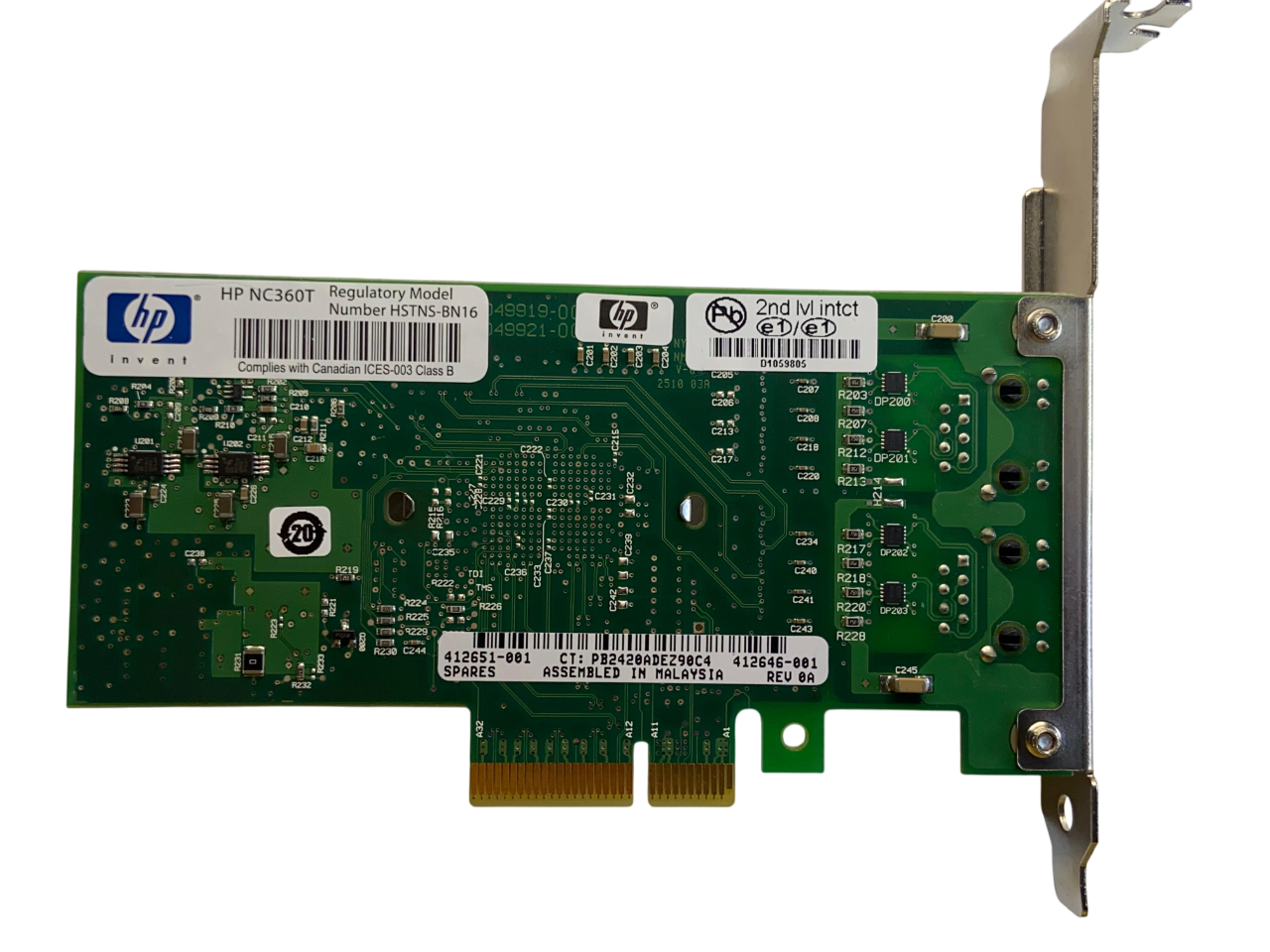 Placa De Rede Hp Nc360 1gb Rj45 2-port 412646-001 412651-001 - Imagem 3